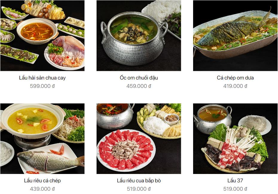 menu pho ngon 37